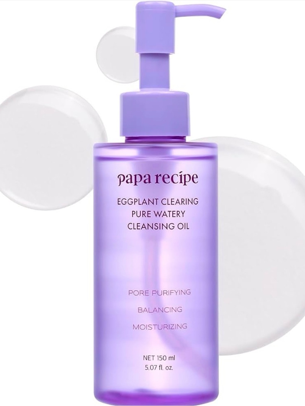 Eggplant Clearing Pure Watery Cleansing Oil - Purple/ Korean